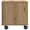 vidaXL Printerstand Artisan Eiken 41 x 32 x 34,5 cm Bewerkt hout