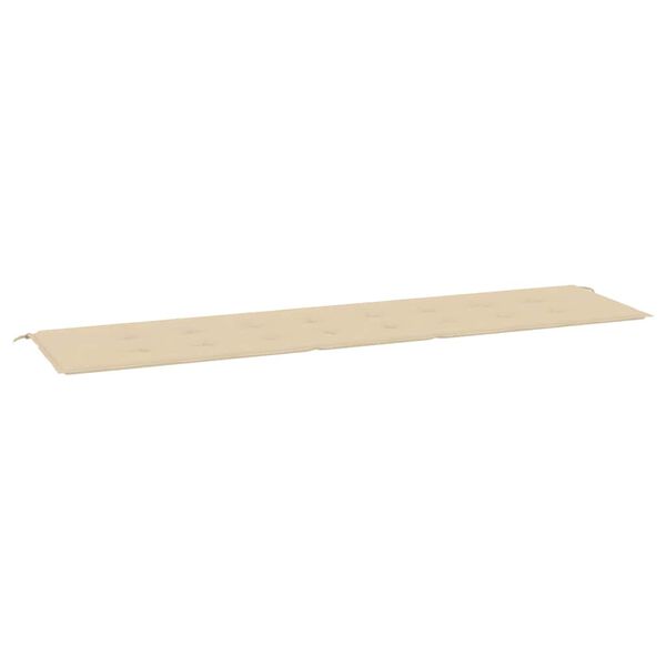 vidaXL Tuinbankkussen 200x50x4 cm oxford stof beige