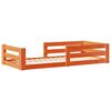 vidaXL Bedframe zonder matras massief grenenhout wasbruin 100x200 cm