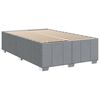 vidaXL Boxspring met matras stof lichtgrijs 120x190 cm