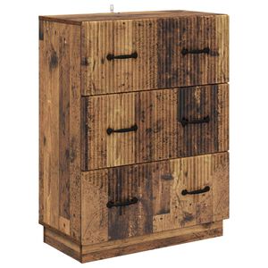 vidaXL Ladenkast Oud hout 66 x 34,5 x 87 cm Bewerkt hout
