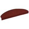 vidaXL Trapmatten Zelfklevend 20 stuks 65x21x4 cm Bordeaux Rood Halfrond Groot