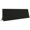 vidaXL Rugkussen SOEST 100% Polyester Zwart 120 x 20 x 40 cm