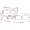 vidaXL Bedframe zonder matras hout sonoma eikenkleurig 120x200 cm