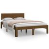 vidaXL Bedframe massief hout honingbruin 120x190 cm