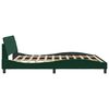 vidaXL Bedframe "Dover" 180x200 cm fluweel donkergroen