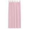 vidaXL Zwart-out Gordijnen met Ringen 2 pcs Babyroze 245 x 140 cm