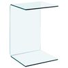 vidaXL Bijzettafel 40x40x60 cm gehard glas
