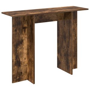 vidaXL Wandtafel Gerookte Eik 100 x 30 x 75 cm Bewerkt hout