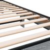 vidaXL Bedframe bewerkt hout en metaal grijs sonoma eiken 90x200 cm