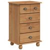 vidaXL Ladekast ASKIM Bruin 45,8 x 40 x 79 cm Massief grenenhout