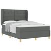 vidaXL Boxspringbed met Matras Donkergrijs 90x190 cm Donkergrijs Stof