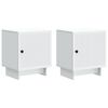 vidaXL Nachtkastje 2 pcs Wit 43 x 34,5 x 50 cm Bewerkt hout