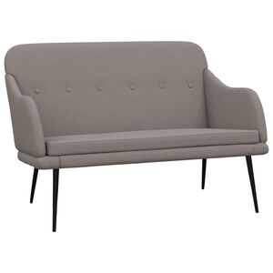 vidaXL Bankje 110x76x80 cm stof taupe