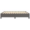 vidaXL Boxspring bed kunstleer grijs 180x200 cm