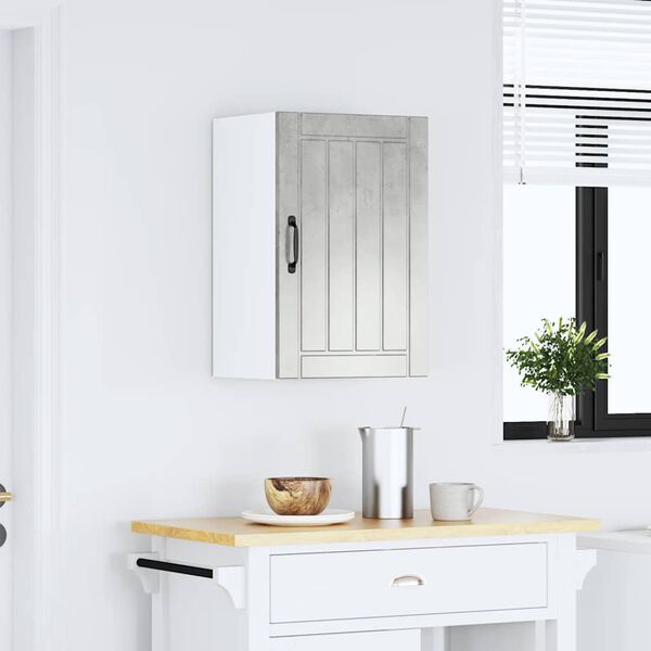 vidaXL Keukenbovenkast Lucca bewerkt hout betongrijs