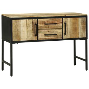 vidaXL Wandtafel met lade Bruin 100 x 35 x 70 cm Massief Mango Hout
