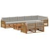 vidaXL Buiten bankenset met kussen 9 pcs