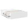 vidaXL Bedframe met lades bewerkt hout wit 135x190 cm