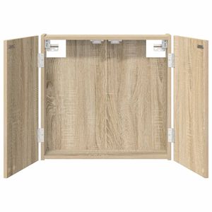 vidaXL Dartbord Kabinet Sonoma Eiken 56 x 12 x 53,5 cm Bewerkt hout