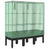 vidaXL Plantenbak verhoogd met kashoes 120x40x140 cm rattanlook