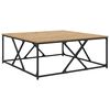 vidaXL Salontafel Artisan Eiken 100 x 100 x 40 cm Bewerkt hout