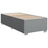 vidaXL Boxspring met matras stof lichtgrijs 90x200 cm