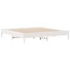 vidaXL Bed met boekenkast zonder matras grenenhout wit 200x200 cm