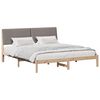 vidaXL Bedframe met hoofdeinde Bruin 180 x 200 cm Massief grenenhout