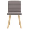 vidaXL Eetkamerstoelen draaibaar 2 st stof taupe