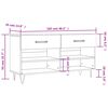 vidaXL Schoenenbank 102x35x55 cm bewerkt hout sonoma eikenkleurig
