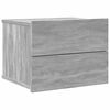 vidaXL Nachtkastjes 2 st 40x30x30 cm bewerkt hout grijs sonoma eiken