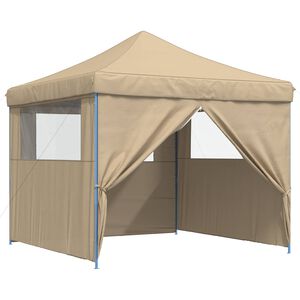 vidaXL Partytent 292 x 292 x 315 cm Beige Oxford Stof