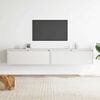 vidaXL Wandkasten 2 st 100x30x35 cm massief grenenhout wit