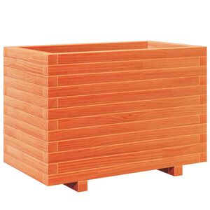 vidaXL Plantenbak 70x40x49,5 cm massief grenenhout wasbruin