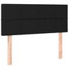 vidaXL Boxspring met matras stof zwart 90x190 cm