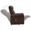 vidaXL Sta-op-massagestoel kunstleer bruin
