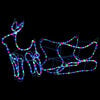 vidaXL Kerstdecoratie rendier en slee 252 LED's