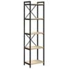 vidaXL Boekenkast 40 x 30 x 155 cm Bewerkt hout Sonoma Eiken