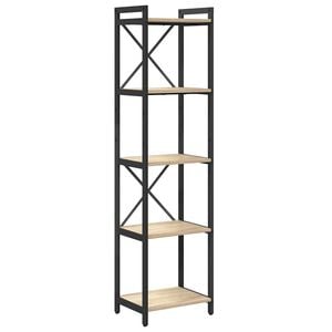 vidaXL Boekenkast 40 x 30 x 155 cm Bewerkt hout Sonoma Eiken