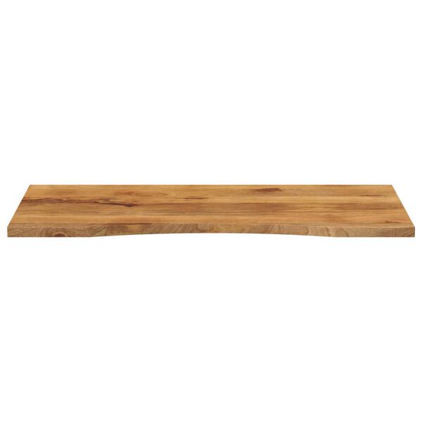 vidaXL Bureaublad met ronding 140x60x2,5 cm massief ruw mangohout