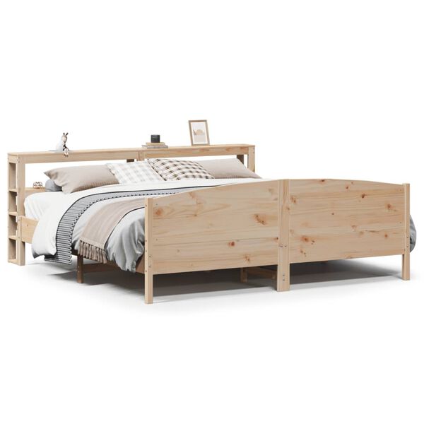 vidaXL Bedframe zonder matras massief grenenhout 180x200 cm