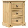 vidaXL Nachtkastje Corona 53x39x66 cm massief grenenhout