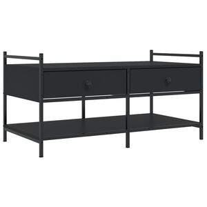 vidaXL Salontafel 99x50x50 cm bewerkt hout zwart