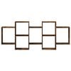 vidaXL Wandschap 159x18x65 cm bewerkt hout gerookt eikenkleurig