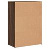 vidaXL Dressoirs 2 st 60x30x84 cm bewerkt hout bruin eikenkleurig