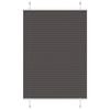 vidaXL Pliss&eacute; rolgordijn 95x150 cm stofbreedte 94,4 cm polyester zwart