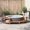 vidaXL Hot Tub Omgeving Bruin &Oslash;275 x 55,5 cm Massief Acaciahout