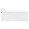 vidaXL Boxspring met matras kunstleer wit 140x190 cm