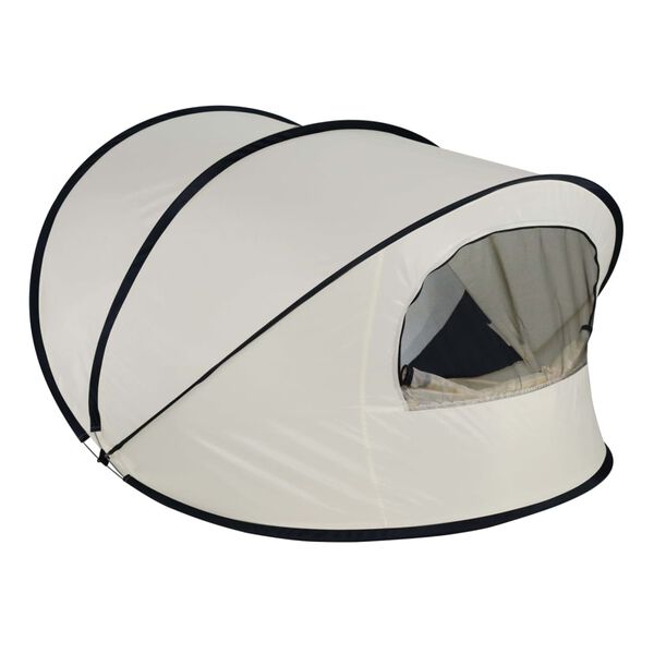 DERYAN Strandtent XXL pop-up 155x133x95 cm cr&egrave;mekleurig